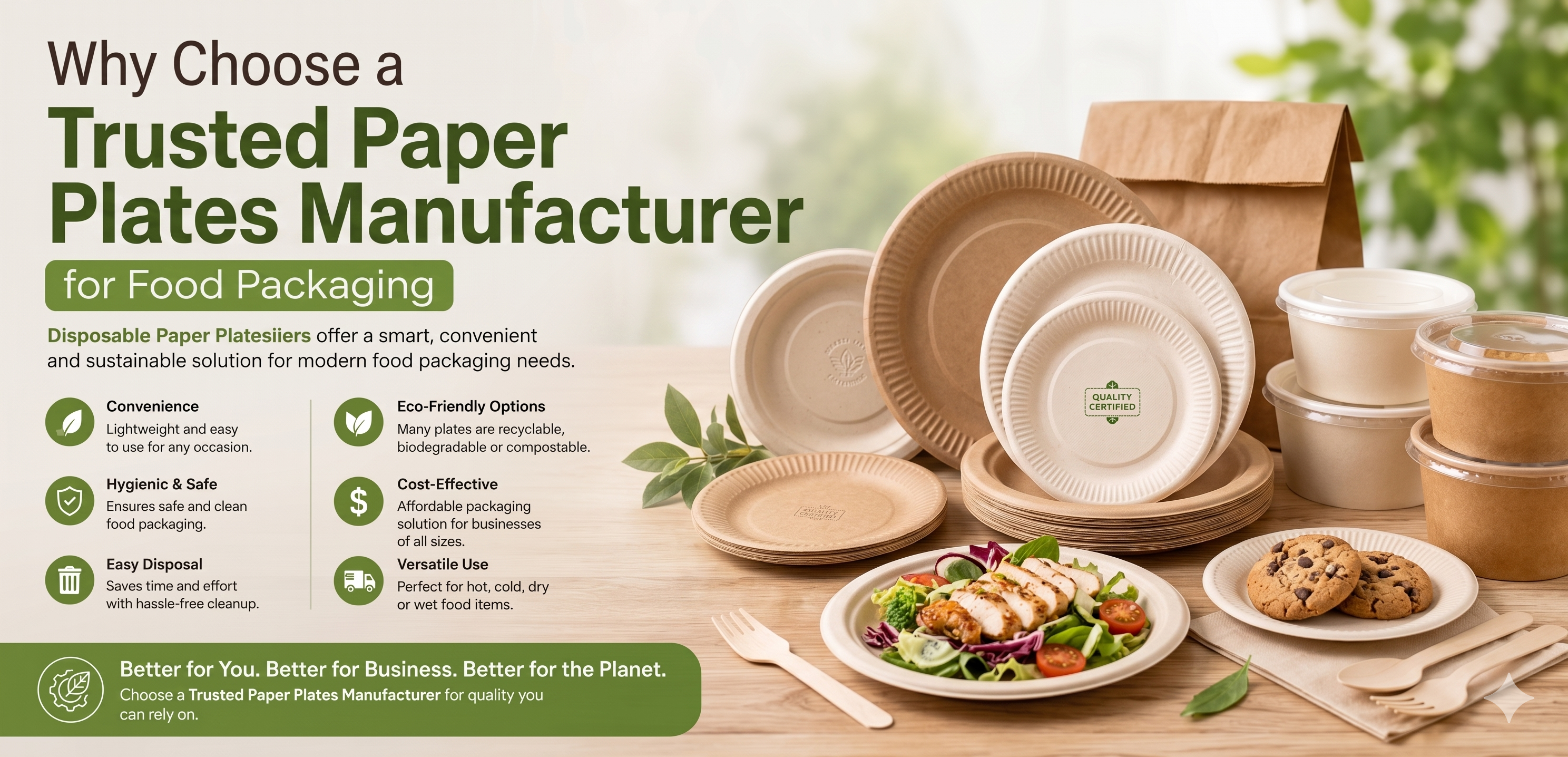 Why Choose Disposable Food Containers for Food Packaging